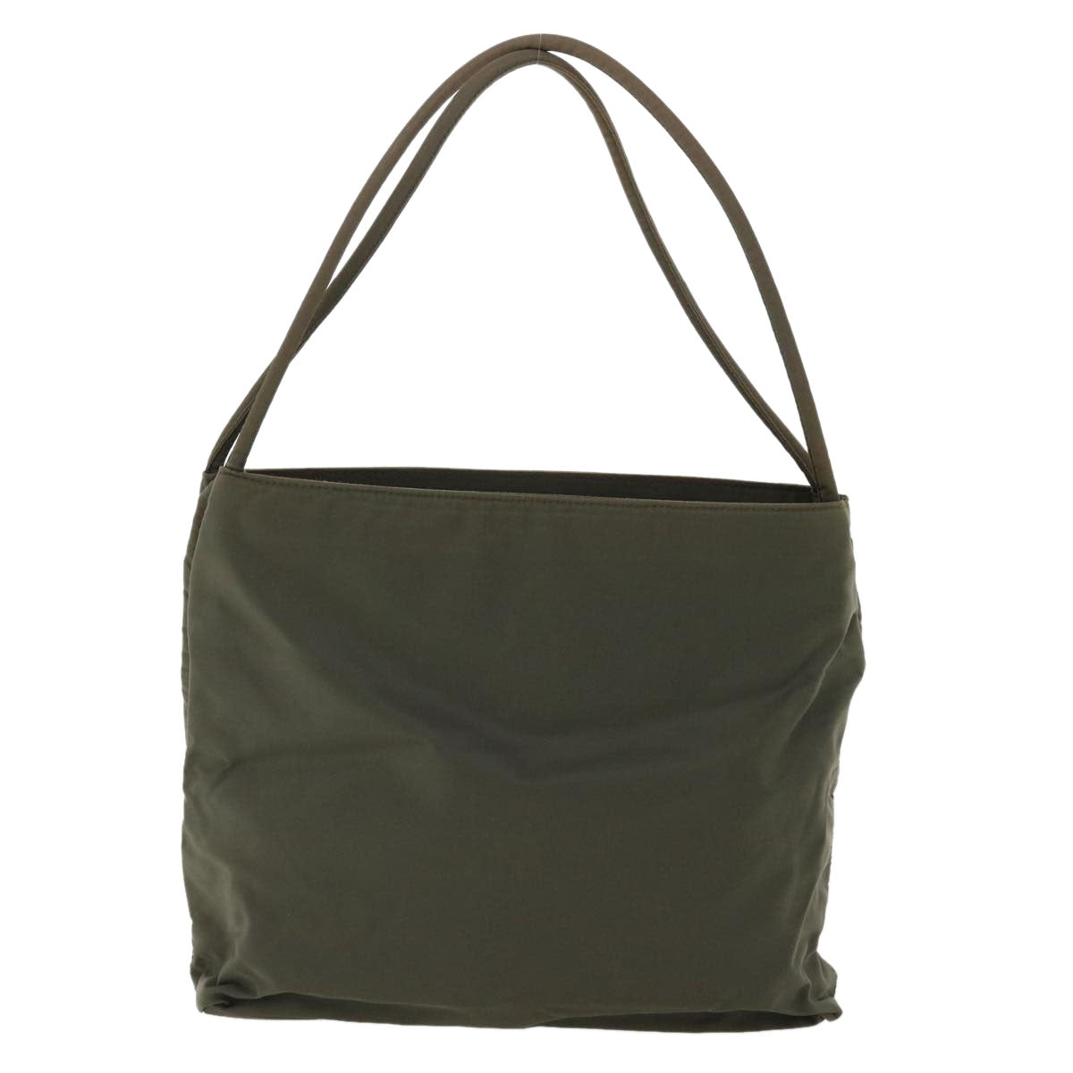 PRADA Shoulder Bag Nylon Gray Auth 33911 - 0