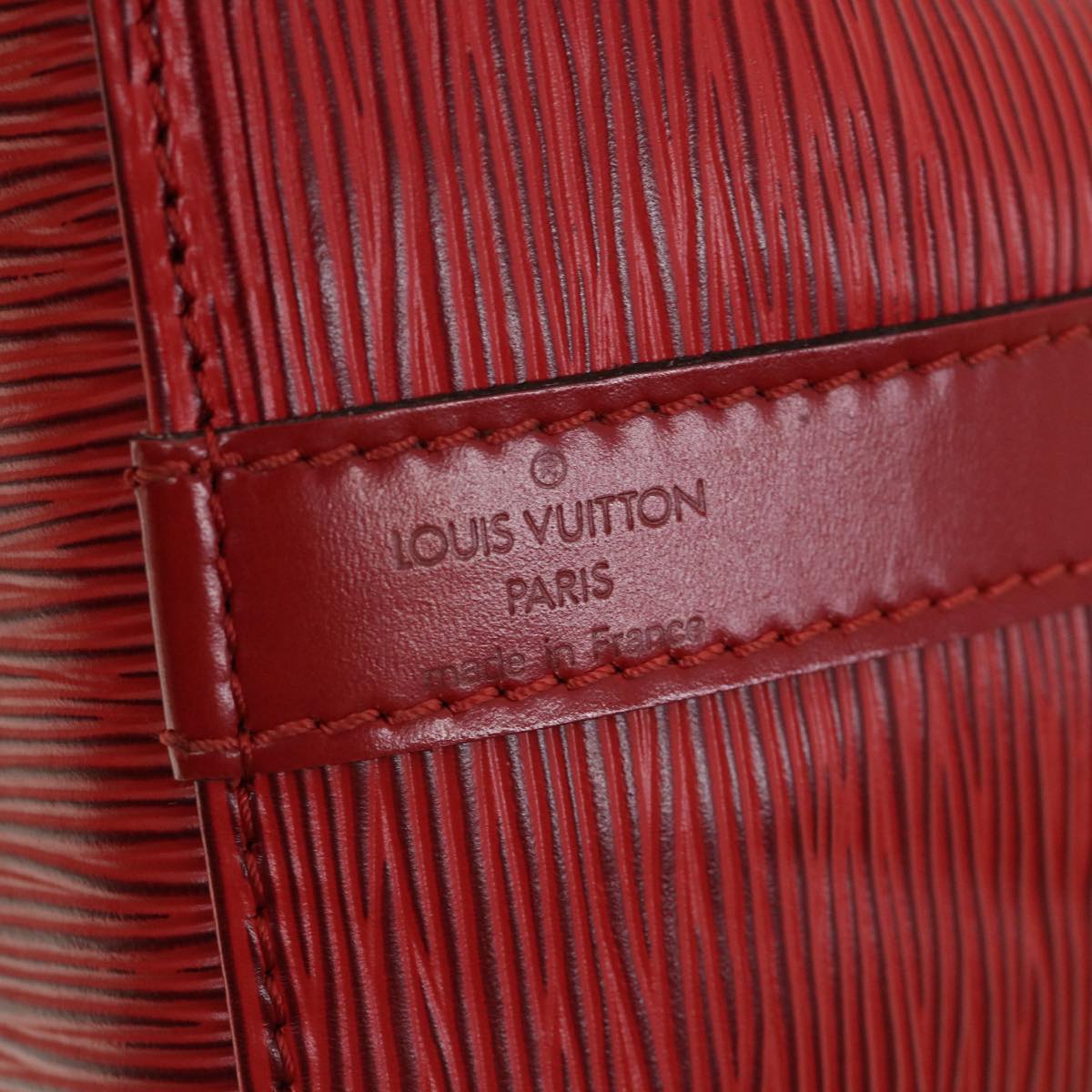 LOUIS VUITTON Epi Petit Noe Shoulder Bag Red M44107 LV Auth 33920