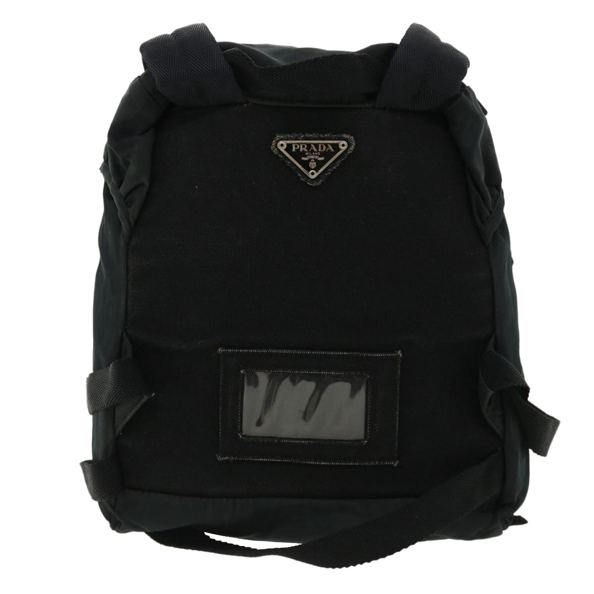 PRADA Backpack Nylon Black Auth 33931