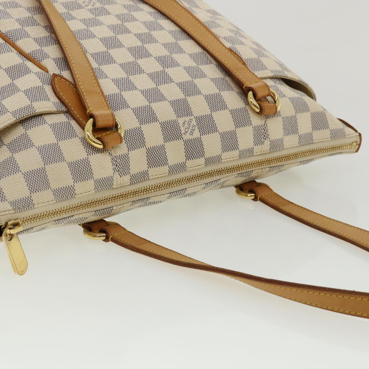 LOUIS VUITTON Damier Azur Totally PM Tote Bag N41280 LV Auth 33952