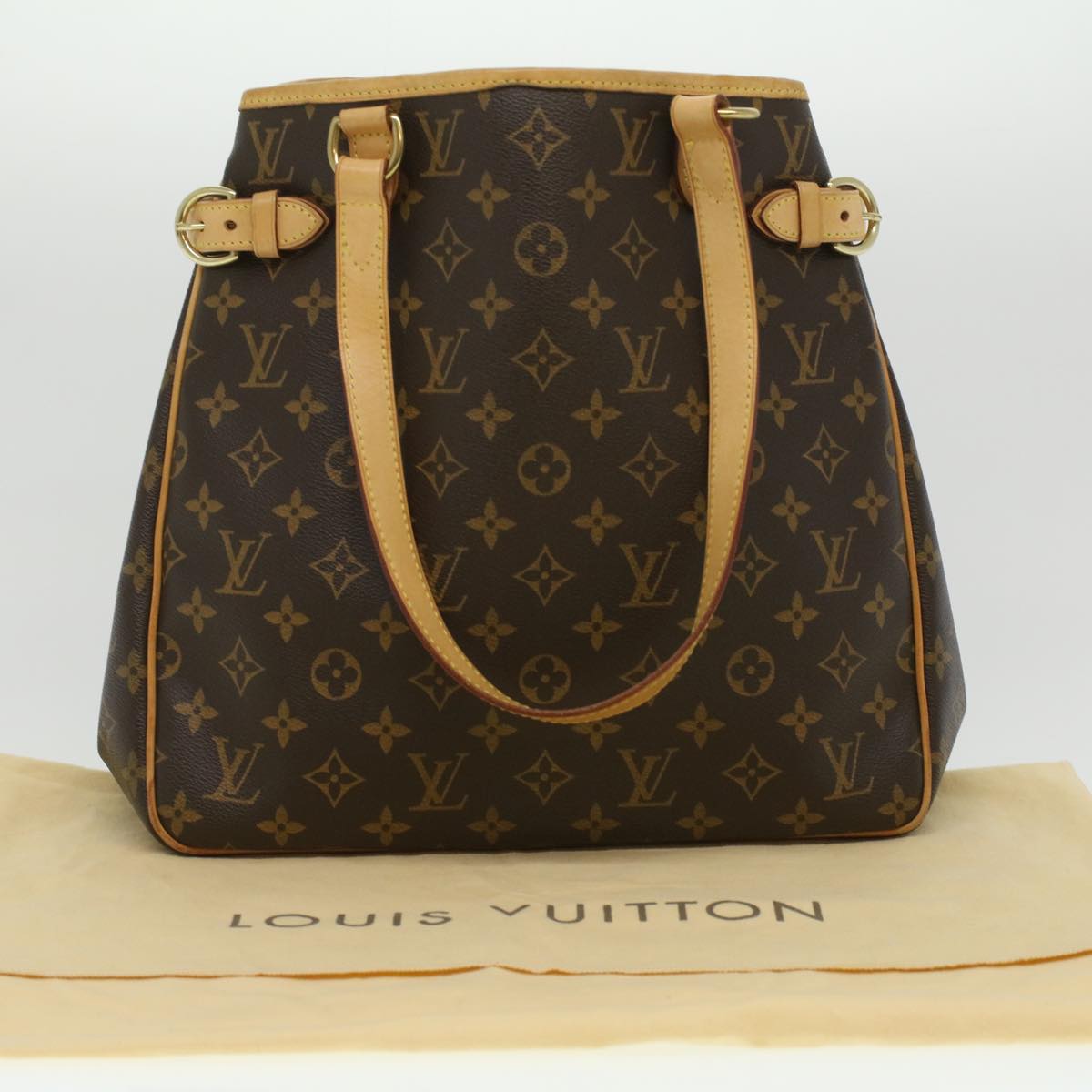 LOUIS VUITTON Monogram Batignolles Vertical Tote Bag M51153 LV Auth 33997