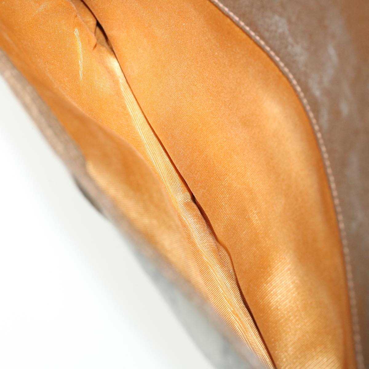 GUCCI GG Canvas Shoulder Bag PVC Leather Beige Auth 34027
