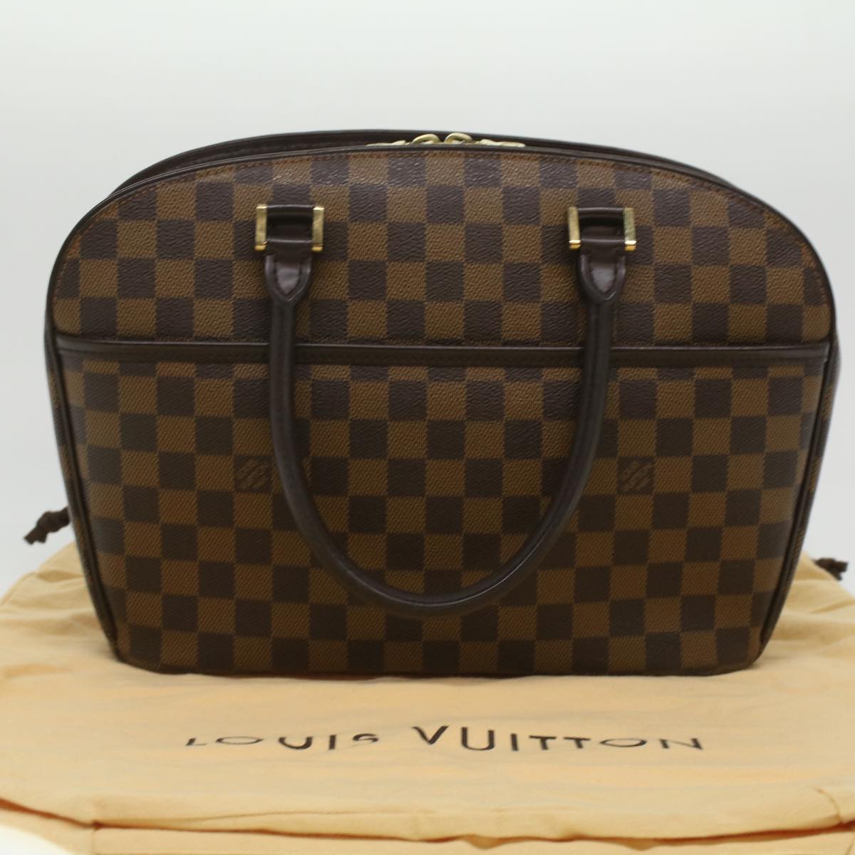 LOUIS VUITTON Damier Ebene Sarria Horizontal Hand Bag N51282 LV Auth 34034