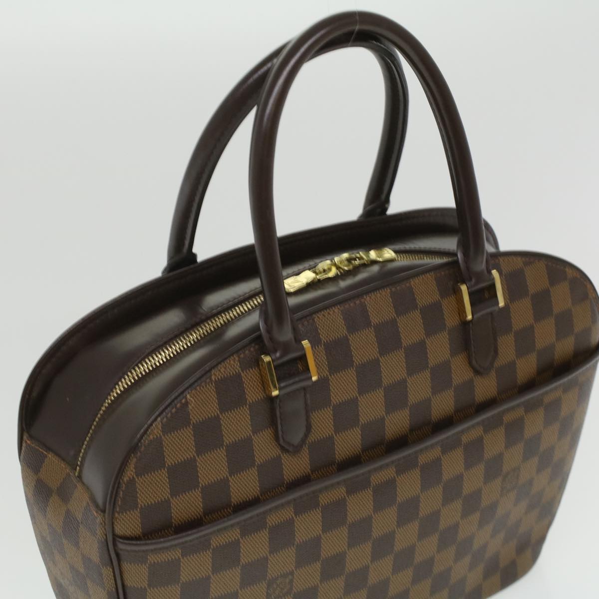 LOUIS VUITTON Damier Ebene Sarria Horizontal Hand Bag N51282 LV Auth 34034