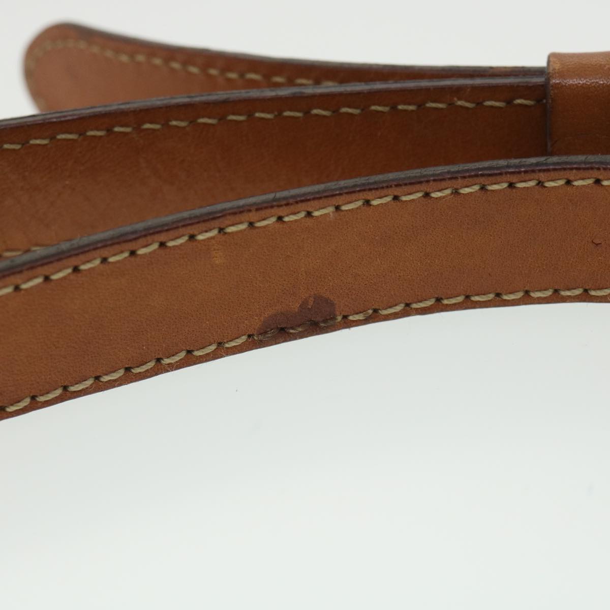 CELINE Macadam Canvas Shoulder Bag PVC Leather Brown Auth 34058