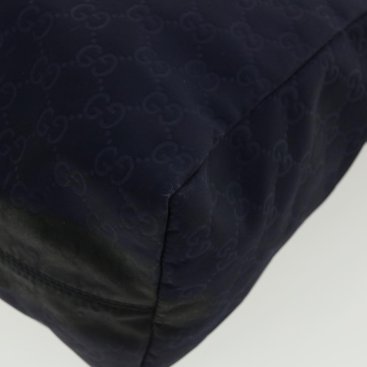 GUCCI GG Canvas Shoulder Bag Nylon Purple 282439 Auth 34062