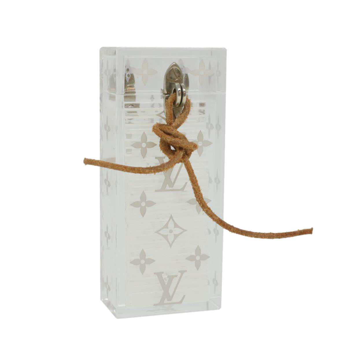 LOUIS VUITTON Monogram Domino Platstick 28 pieces VIP Clear White LV Auth 34084A