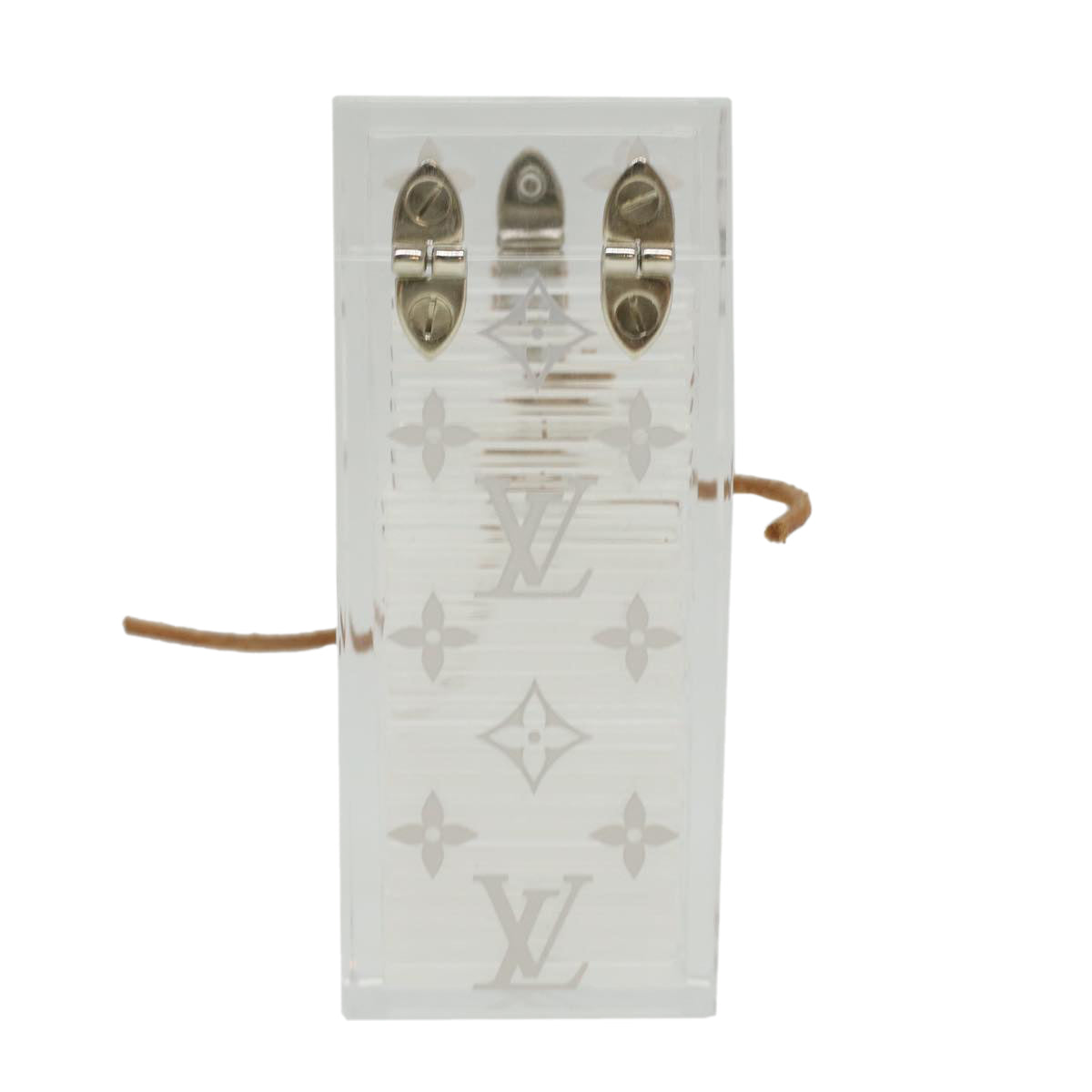 LOUIS VUITTON Monogram Domino Platstick 28 pieces VIP Clear White LV Auth 34084A