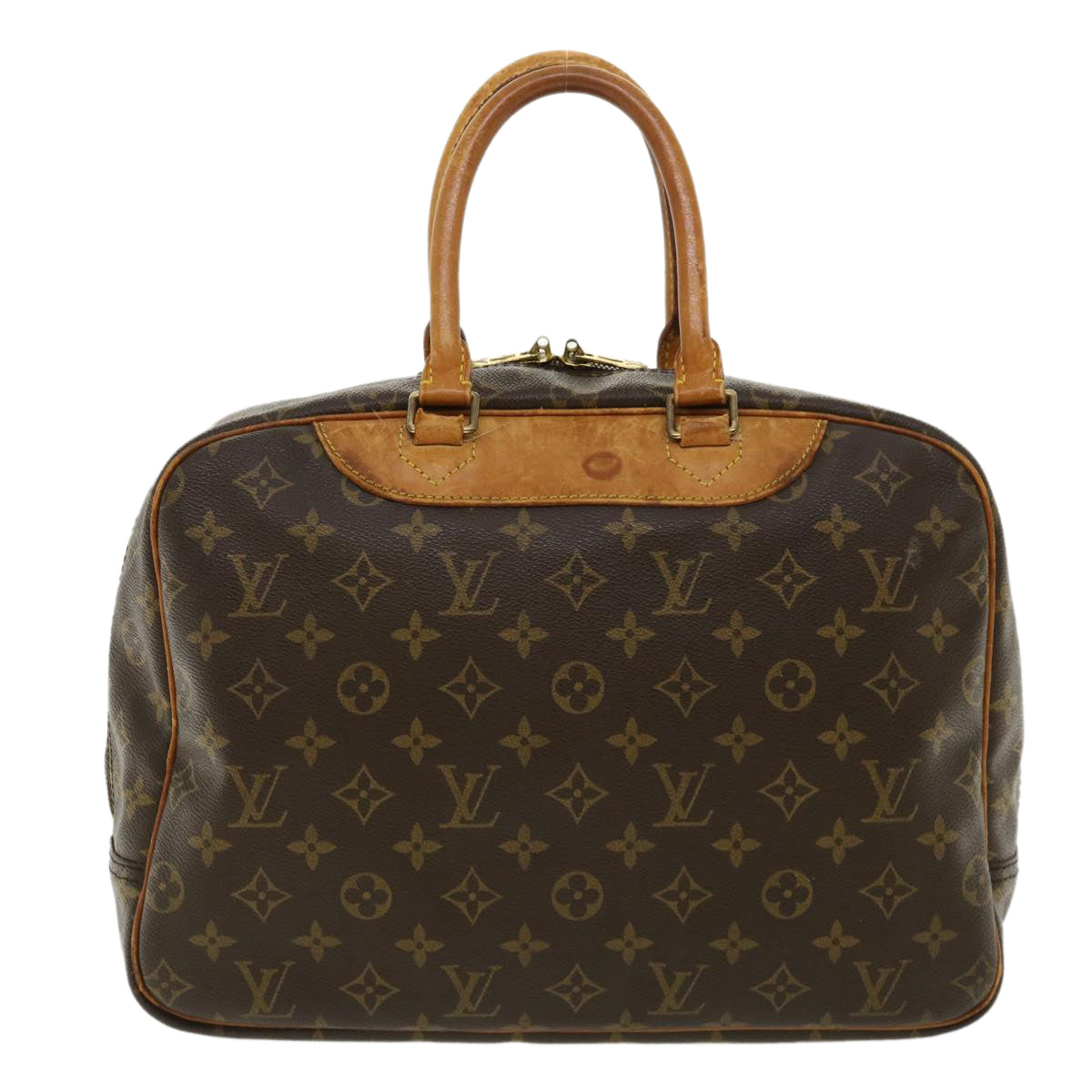 LOUIS VUITTON Monogram Deauville Hand Bag M47270 LV Auth 34104