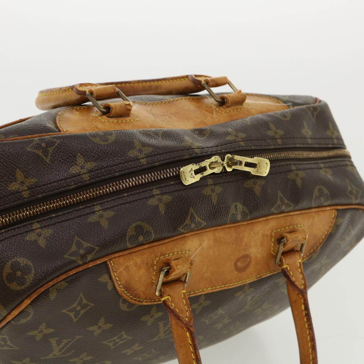 LOUIS VUITTON Monogram Deauville Hand Bag M47270 LV Auth 34104