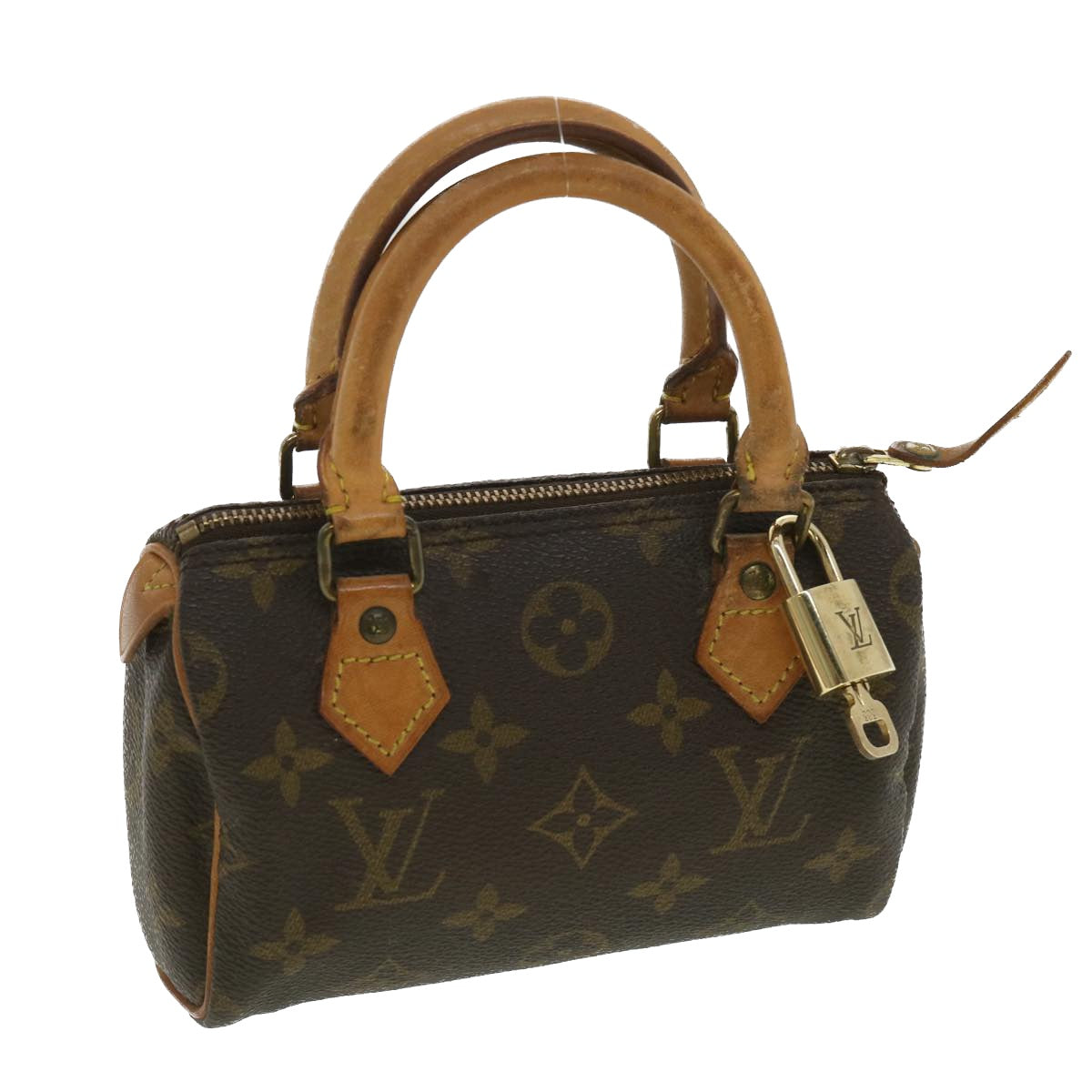 LOUIS VUITTON Monogram Mini Speedy Hand Bag M41534 LV Auth 34124