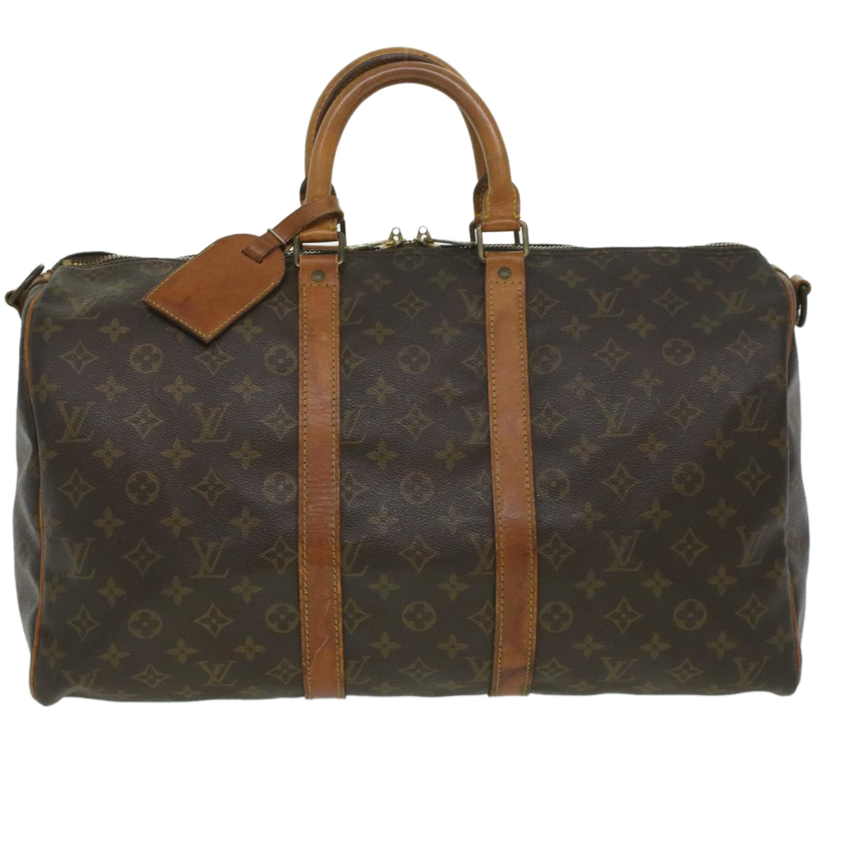 LOUIS VUITTON Monogram Keepall Bandouliere 45 Boston Bag M41418 LV Auth 34127