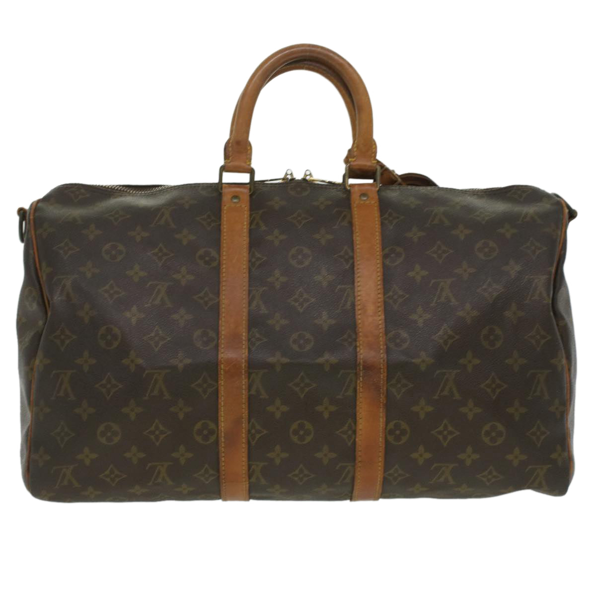 LOUIS VUITTON Monogram Keepall Bandouliere 45 Boston Bag M41418 LV Auth 34127