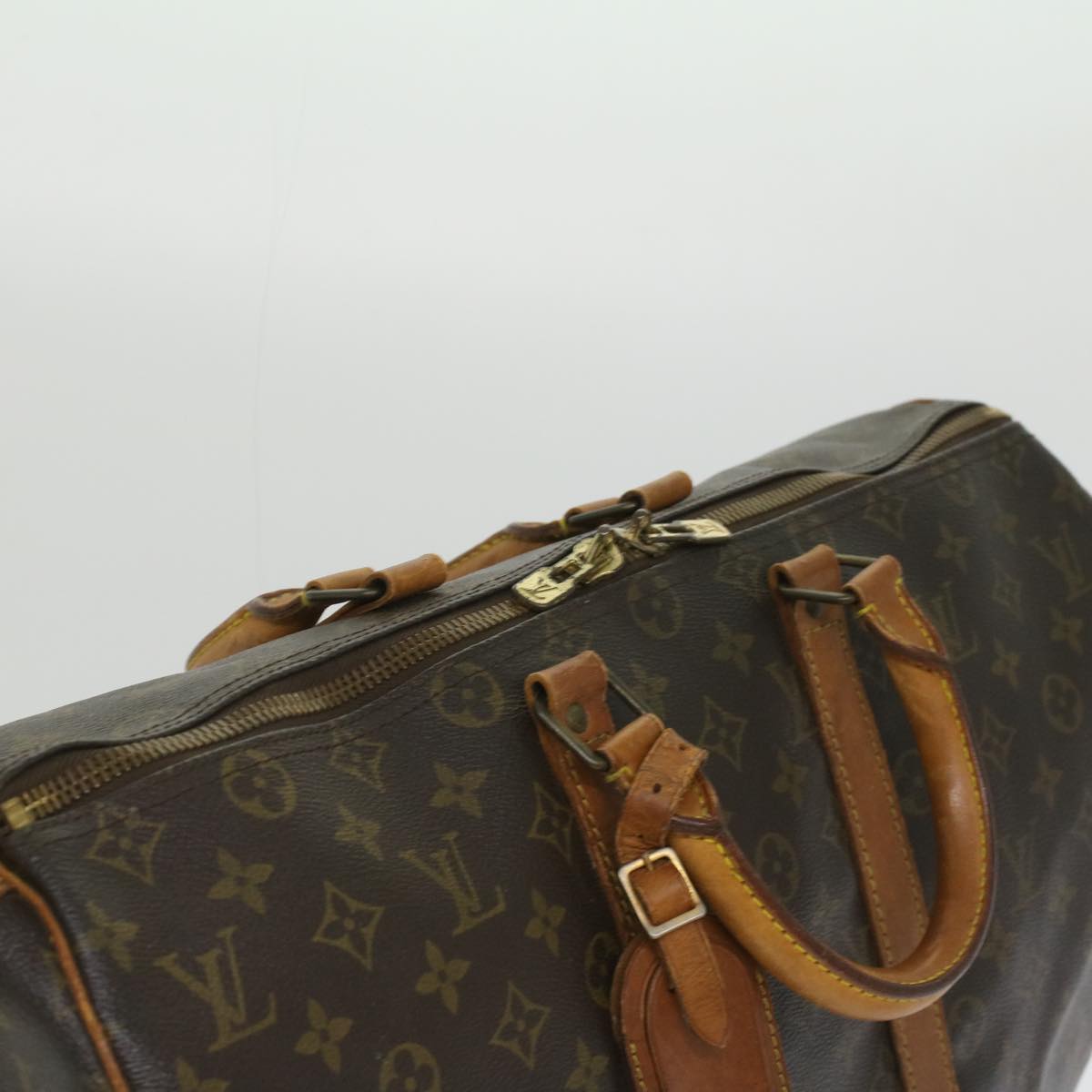 LOUIS VUITTON Monogram Keepall Bandouliere 45 Boston Bag M41418 LV Auth 34127