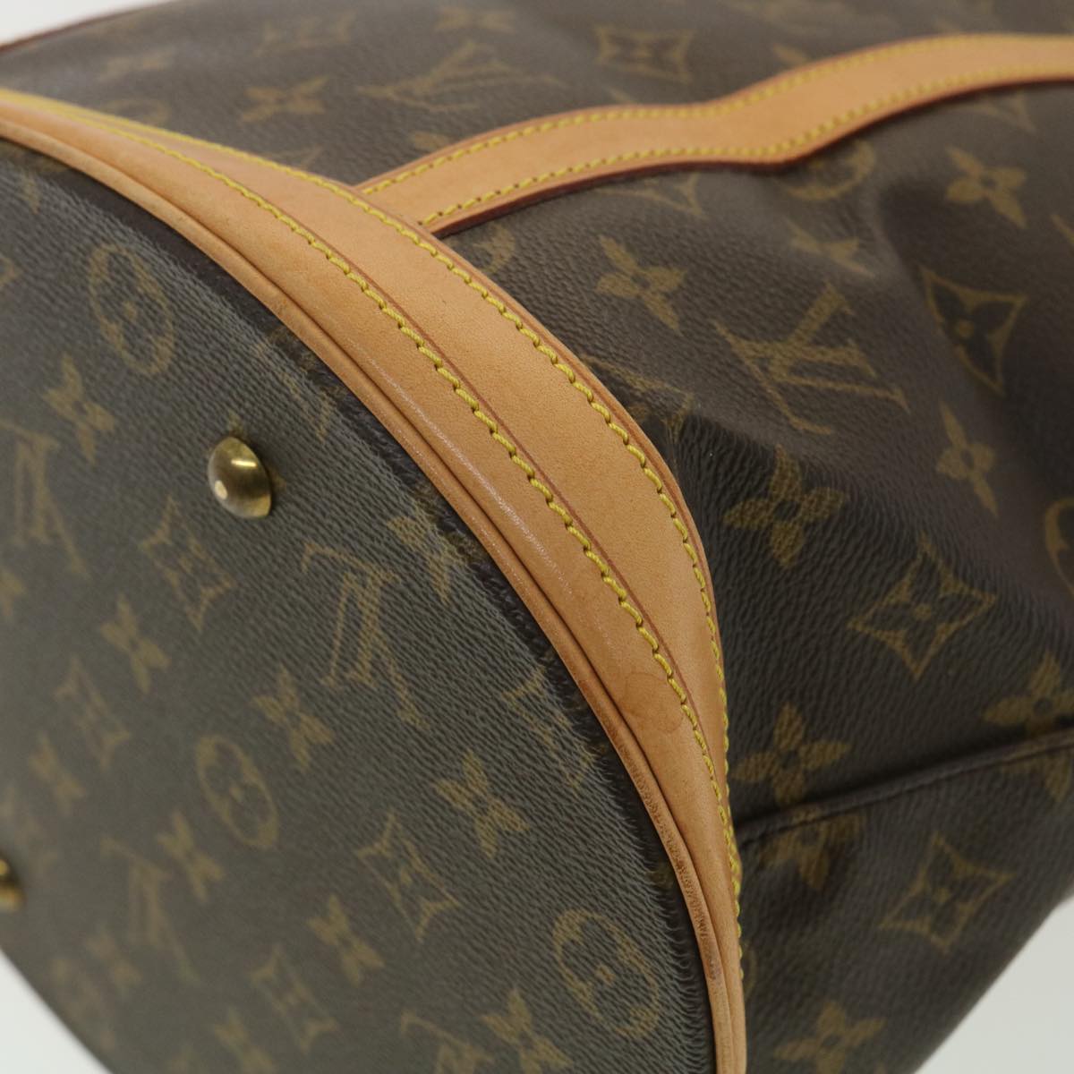 LOUIS VUITTON Monogram Bucket GM Shoulder Bag M42236 LV Auth 34128