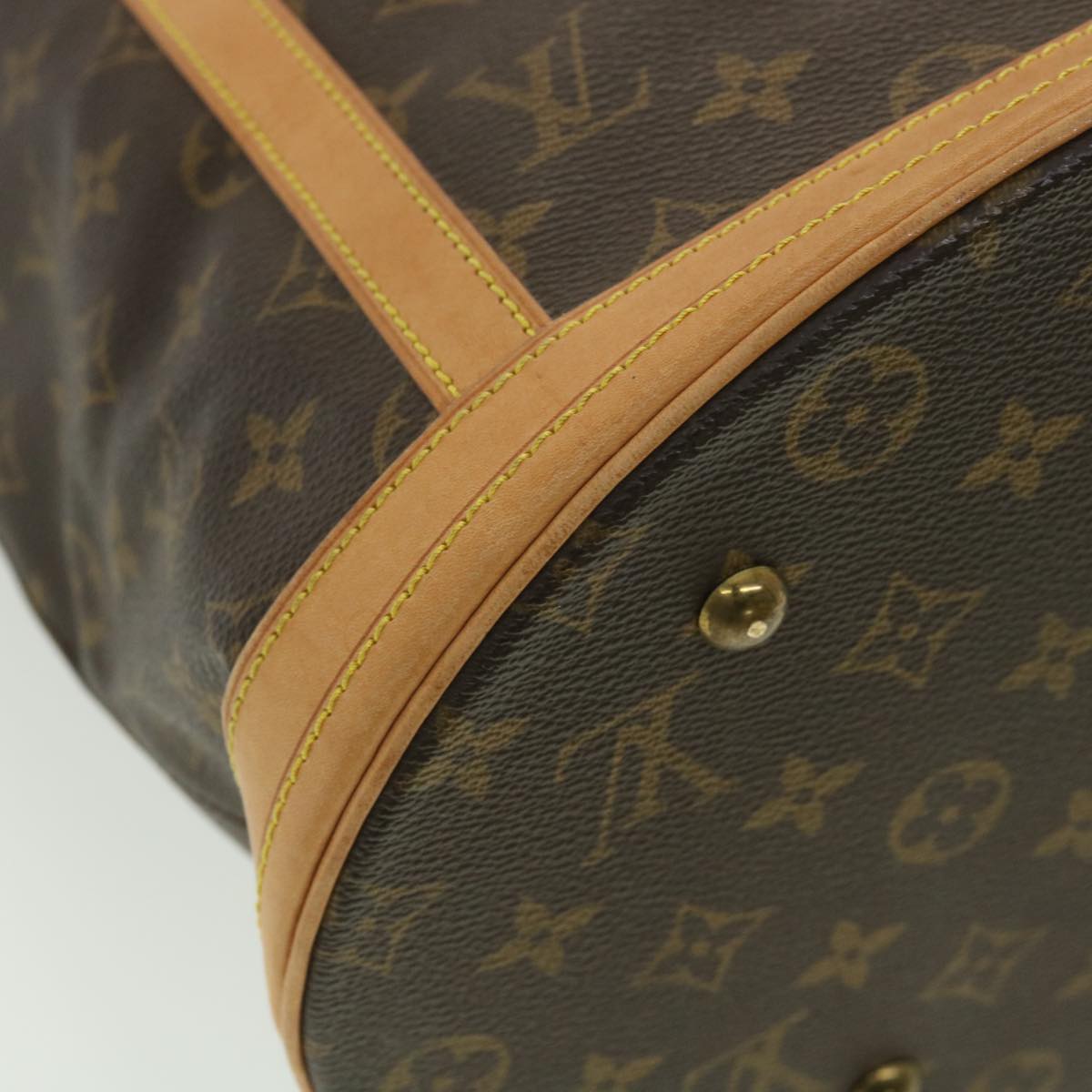 LOUIS VUITTON Monogram Bucket GM Shoulder Bag M42236 LV Auth 34128