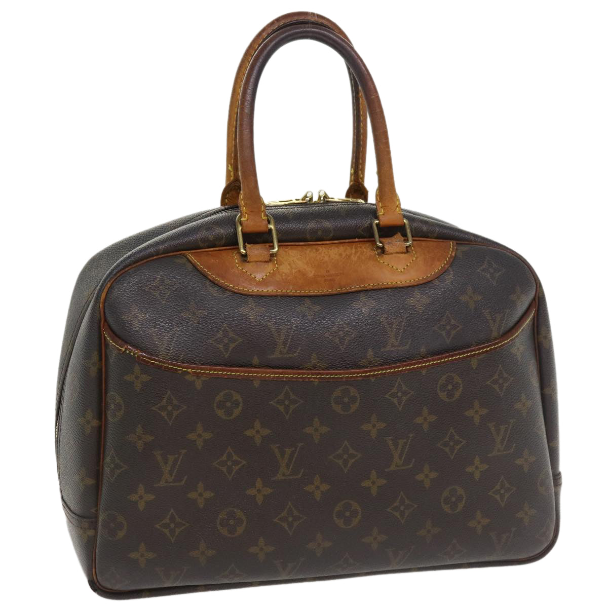 LOUIS VUITTON Monogram Deauville Hand Bag M47270 LV Auth 34136