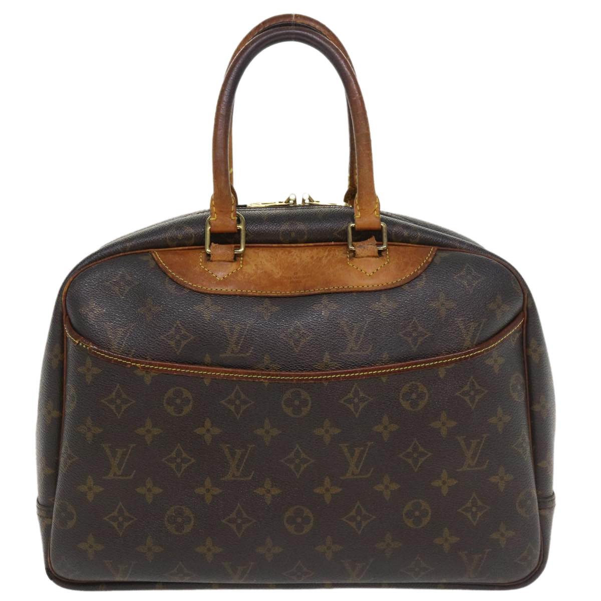 LOUIS VUITTON Monogram Deauville Hand Bag M47270 LV Auth 34136