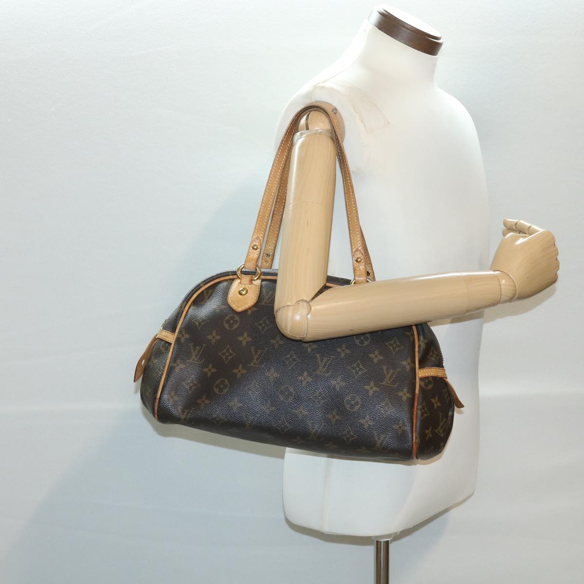 LOUIS VUITTON Monogram Montorgueil PM Hand Bag M95565 LV Auth 34140