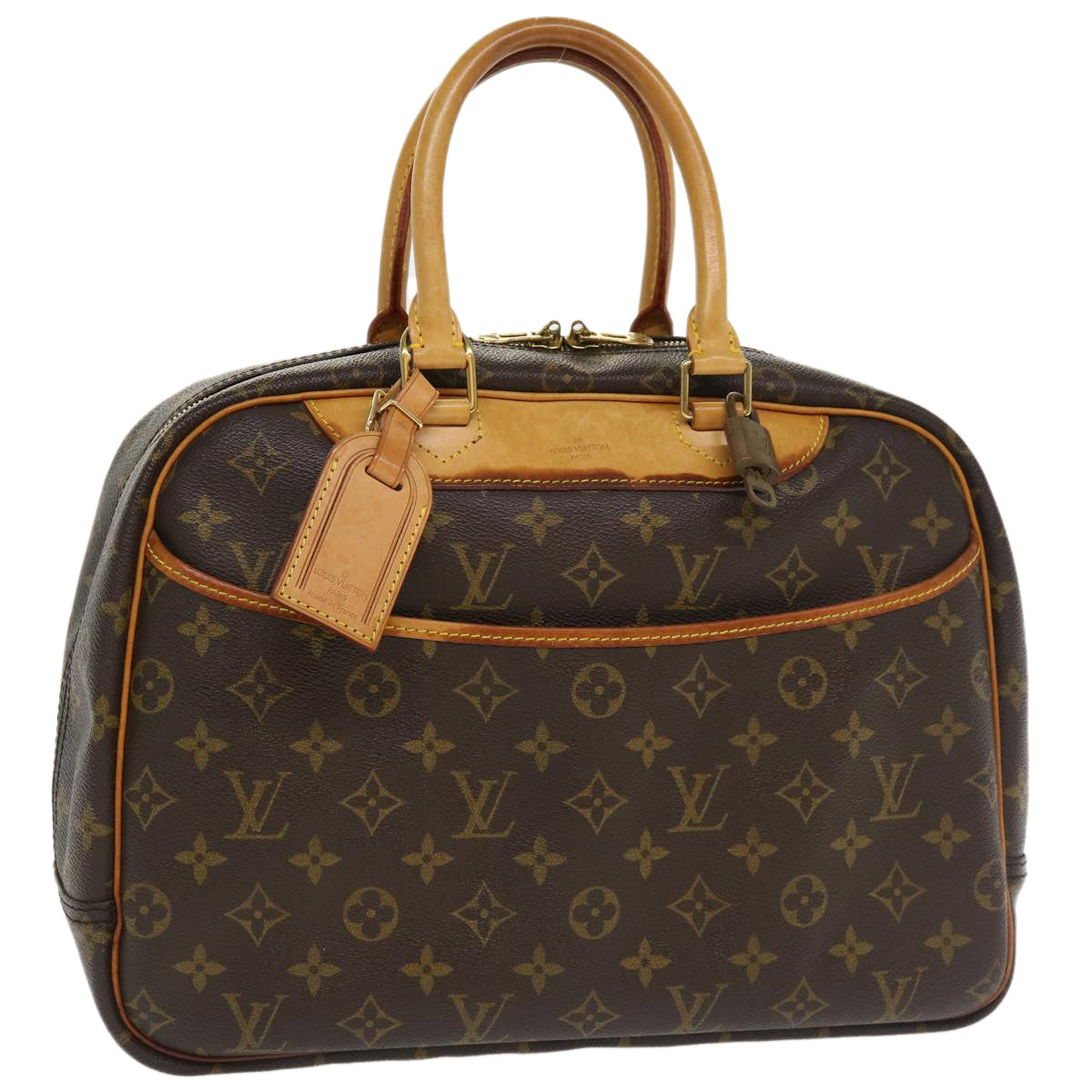 LOUIS VUITTON Monogram Deauville Hand Bag M47270 LV Auth 34141