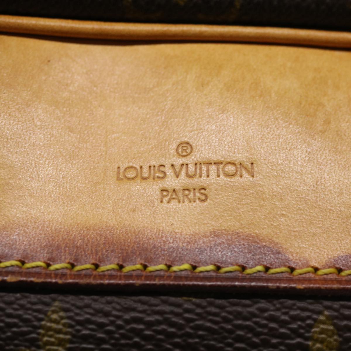 LOUIS VUITTON Monogram Deauville Hand Bag M47270 LV Auth 34141