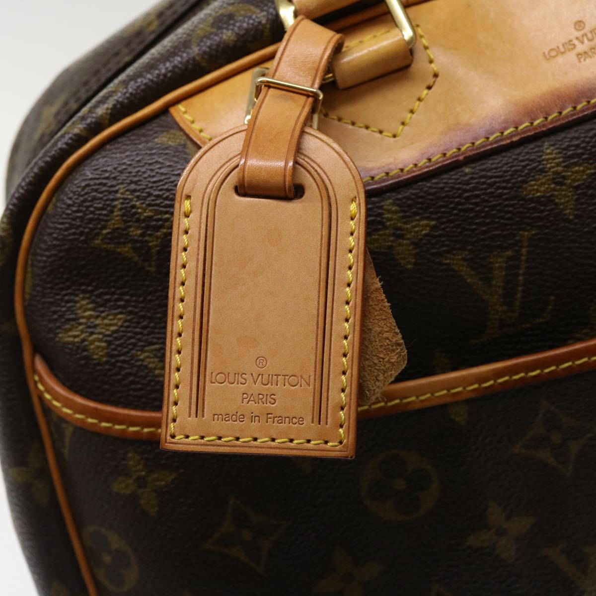 LOUIS VUITTON Monogram Deauville Hand Bag M47270 LV Auth 34141