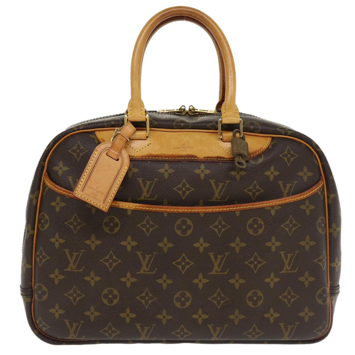 LOUIS VUITTON Monogram Deauville Hand Bag M47270 LV Auth 34141