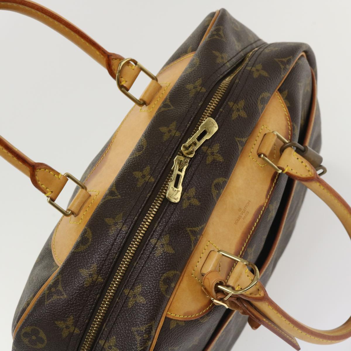 LOUIS VUITTON Monogram Deauville Hand Bag M47270 LV Auth 34141