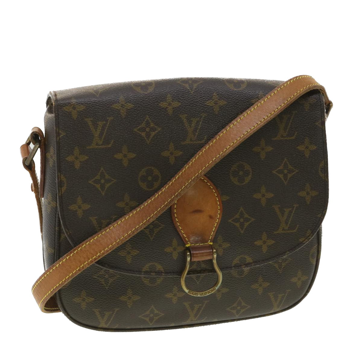 LOUIS VUITTON Monogram Saint Cloud GM Shoulder Bag M51242 LV Auth 34201