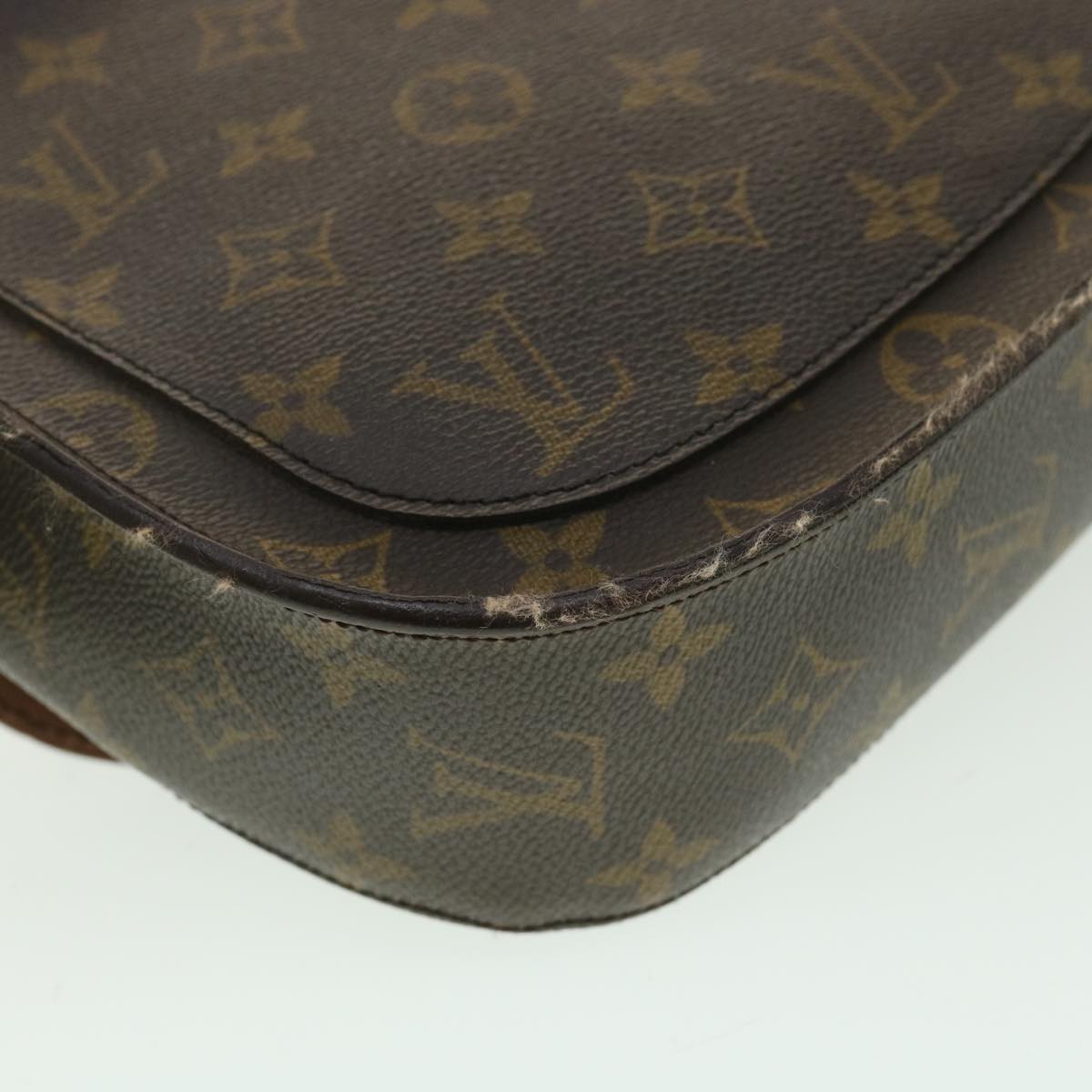 LOUIS VUITTON Monogram Saint Cloud GM Shoulder Bag M51242 LV Auth 34201