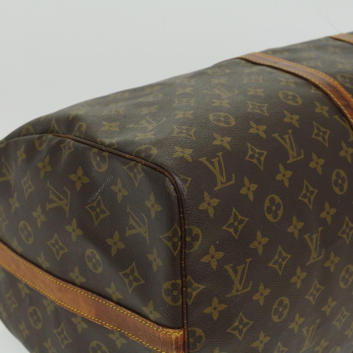 LOUIS VUITTON Monogram Keepall Bandouliere 55 Boston Bag M41414 LV Auth 34206