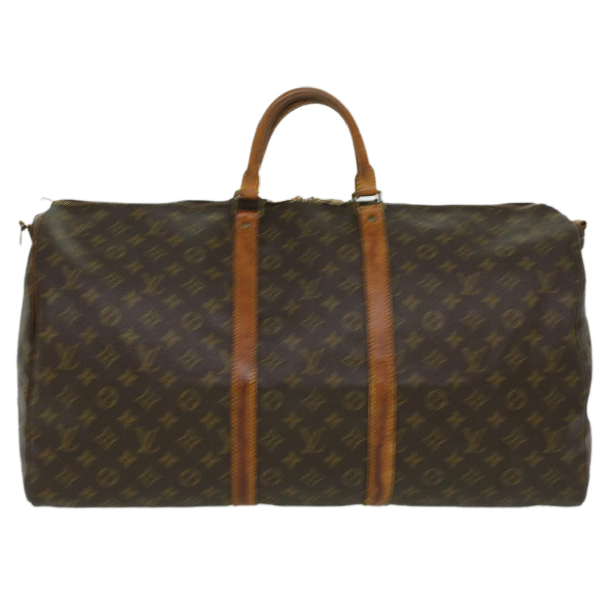 LOUIS VUITTON Monogram Keepall Bandouliere 55 Boston Bag M41414 LV Auth 34206