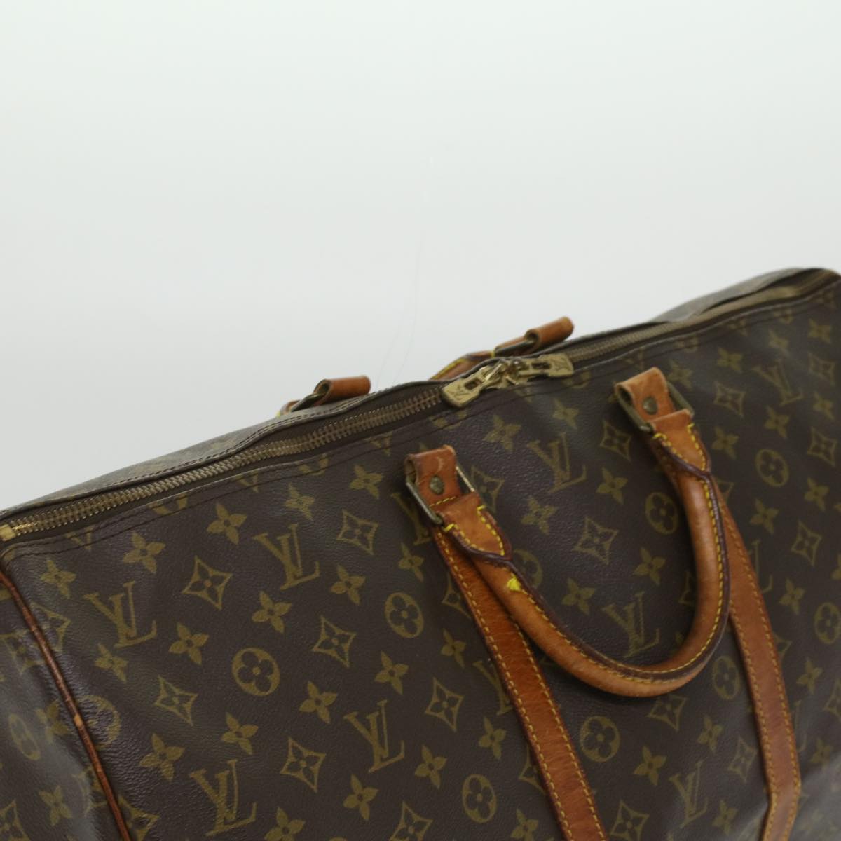 LOUIS VUITTON Monogram Keepall Bandouliere 55 Boston Bag M41414 LV Auth 34206