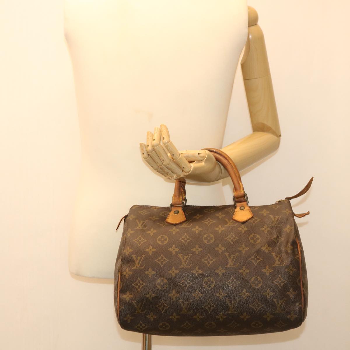 LOUIS VUITTON Monogram Speedy 30 Hand Bag M41526 LV Auth 34228