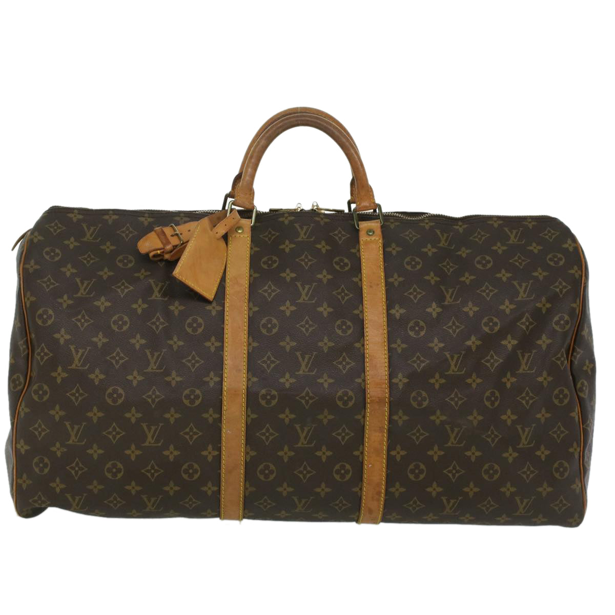 LOUIS VUITTON Monogram Keepall 60 Boston Bag M41422 LV Auth 34240