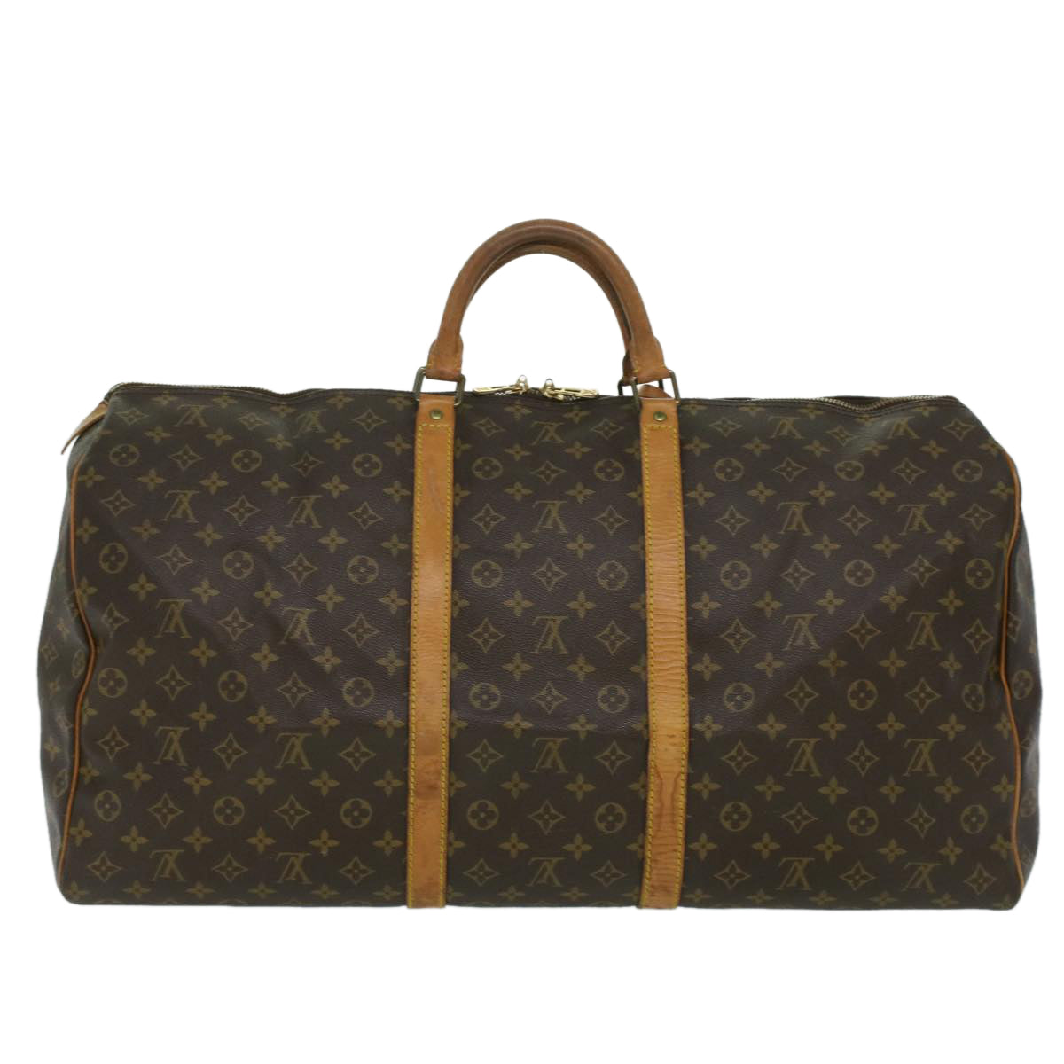 LOUIS VUITTON Monogram Keepall 60 Boston Bag M41422 LV Auth 34240