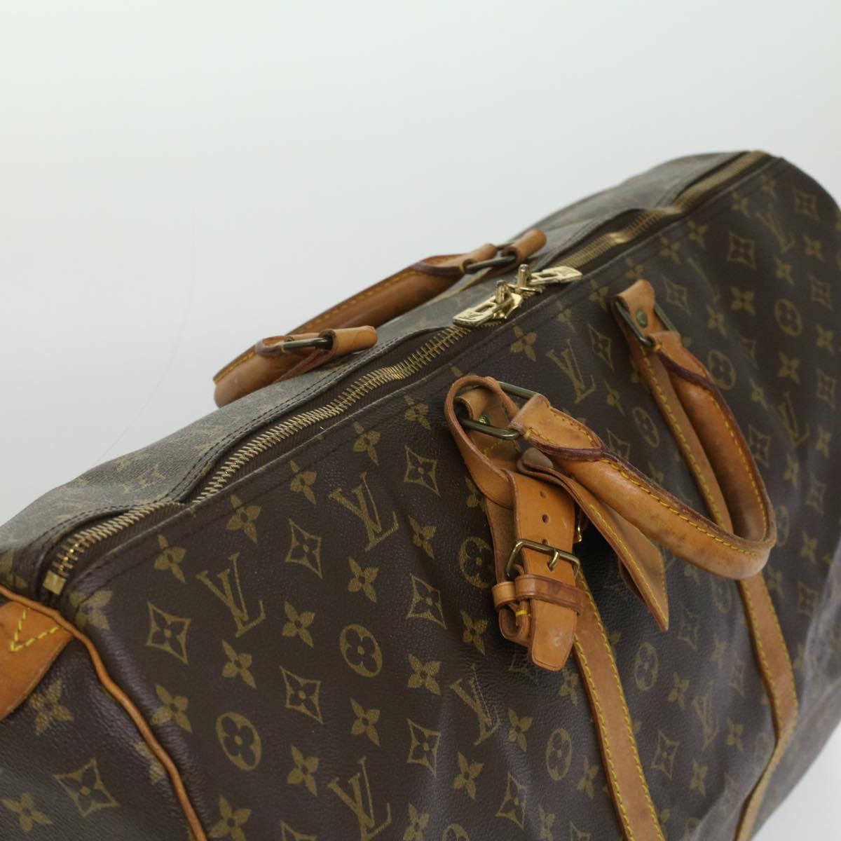 LOUIS VUITTON Monogram Keepall 60 Boston Bag M41422 LV Auth 34240