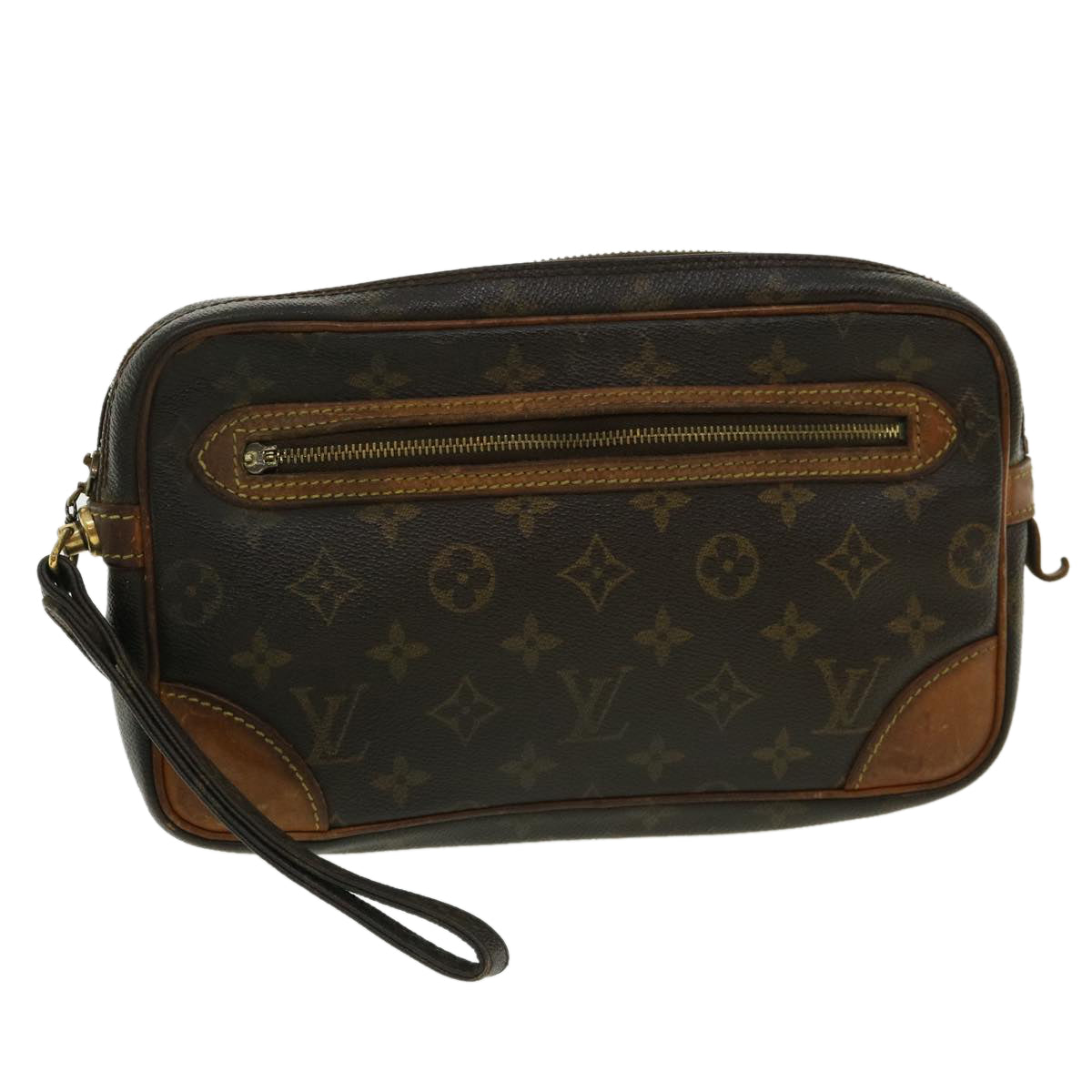 LOUIS VUITTON Monogram Marly Dragonne GM Clutch Bag M51825 LV Auth 34254