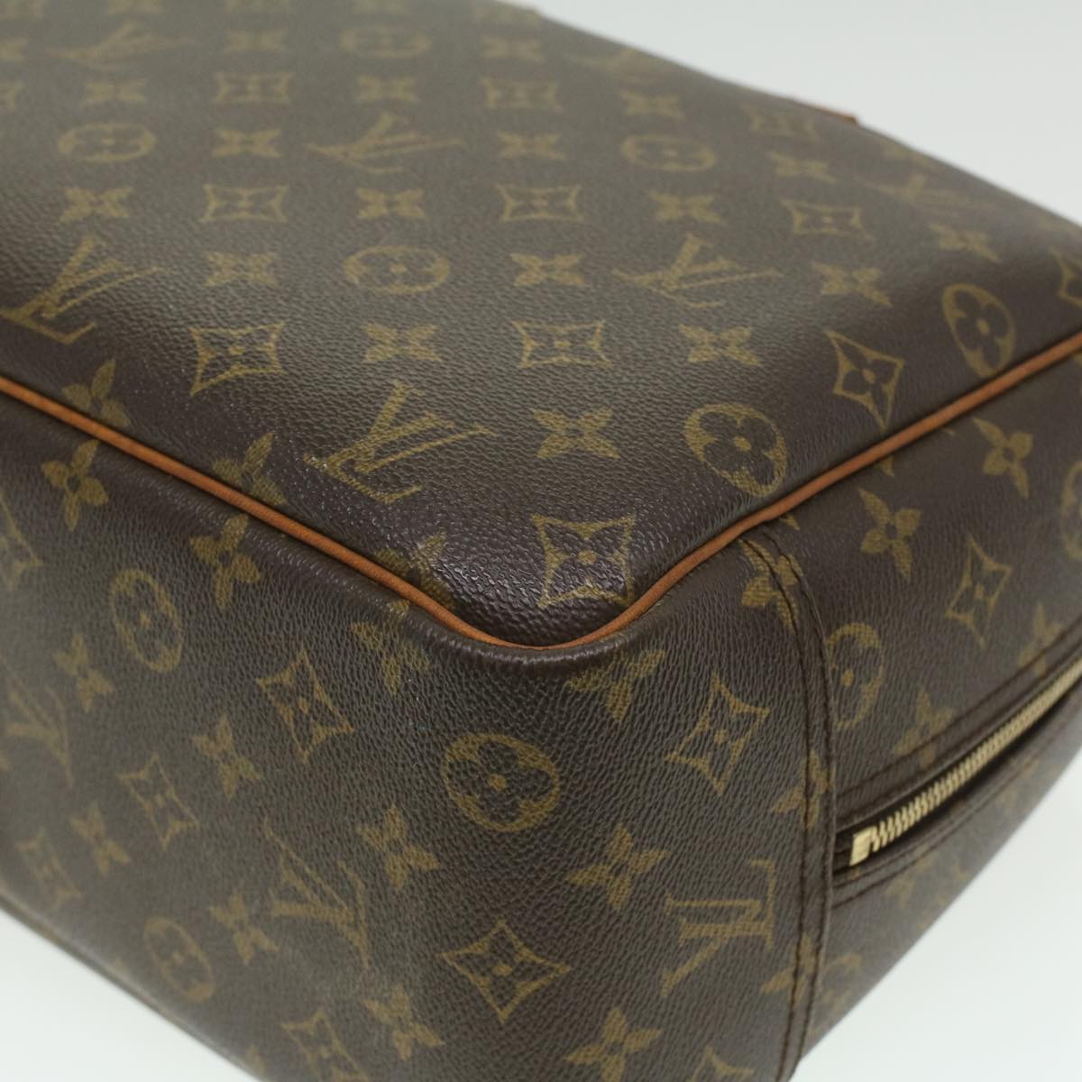 LOUIS VUITTON Monogram Deauville Hand Bag M47270 LV Auth 34261