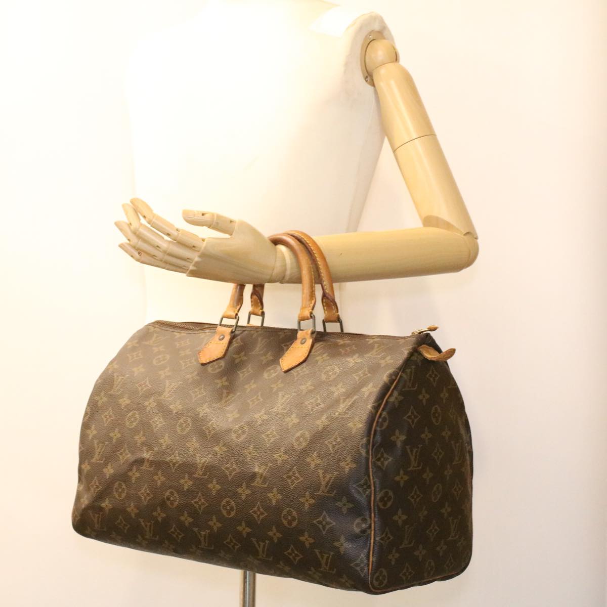 LOUIS VUITTON Monogram Speedy 40 Hand Bag M41522 LV Auth 34276