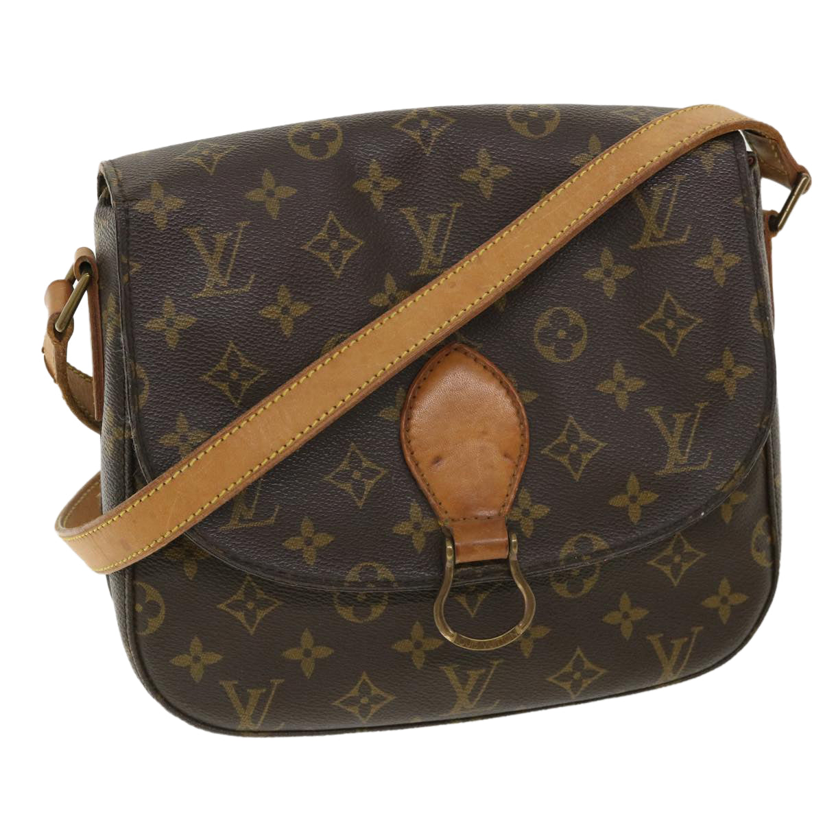 LOUIS VUITTON Monogram Saint Cloud GM Shoulder Bag M51242 LV Auth 34352