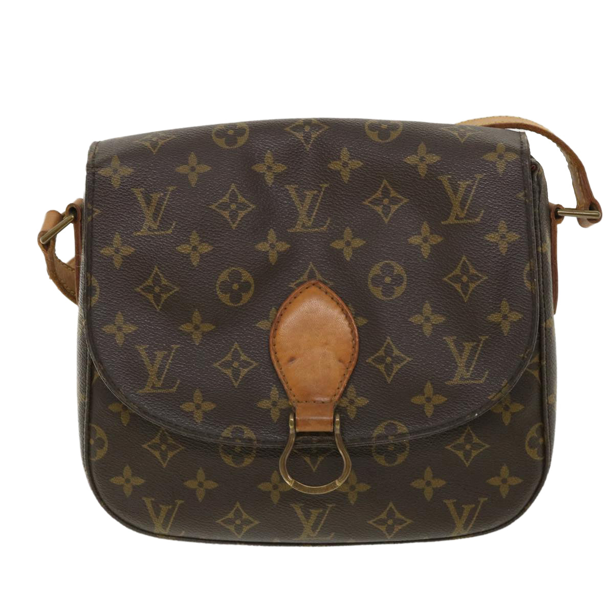 LOUIS VUITTON Monogram Saint Cloud GM Shoulder Bag M51242 LV Auth 34352