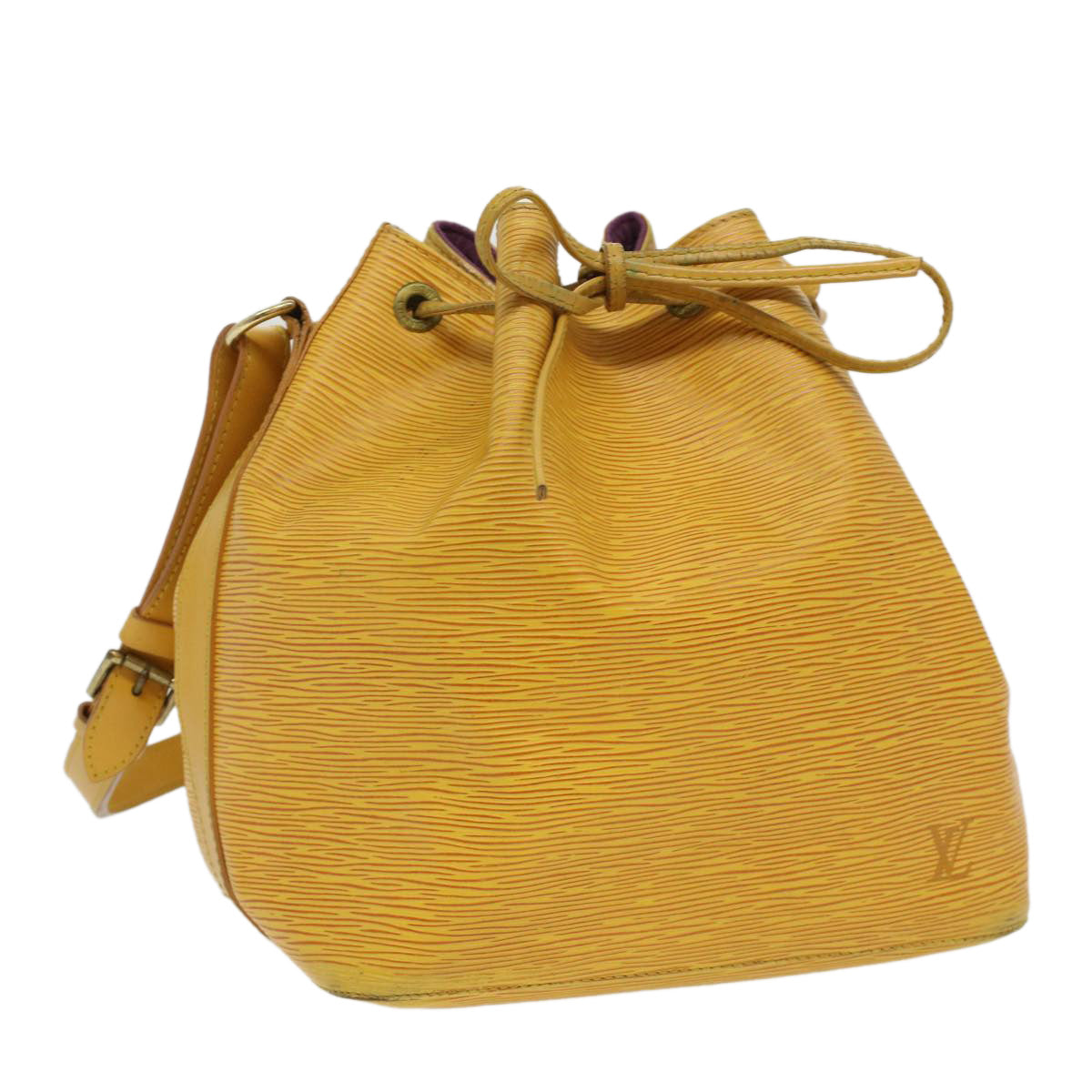 LOUIS VUITTON Epi Petit Noe Shoulder Bag Tassili Yellow M44109 LV Auth 34370