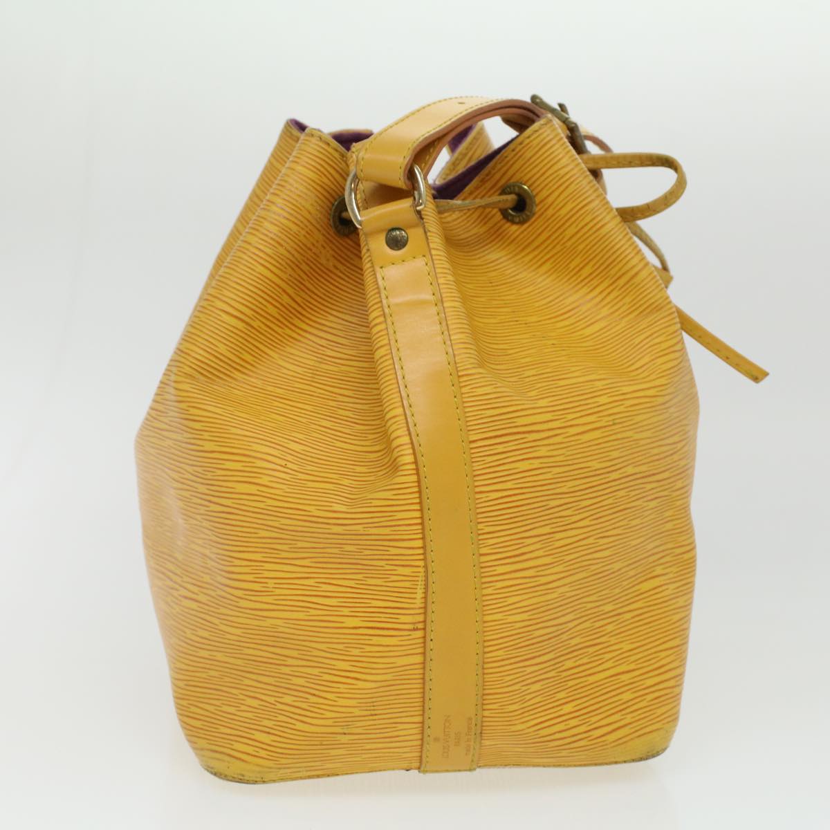 LOUIS VUITTON Epi Petit Noe Shoulder Bag Tassili Yellow M44109 LV Auth 34370