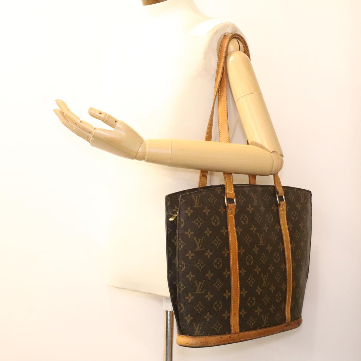 LOUIS VUITTON Monogram Babylone Tote Bag M51102 LV Auth 34379