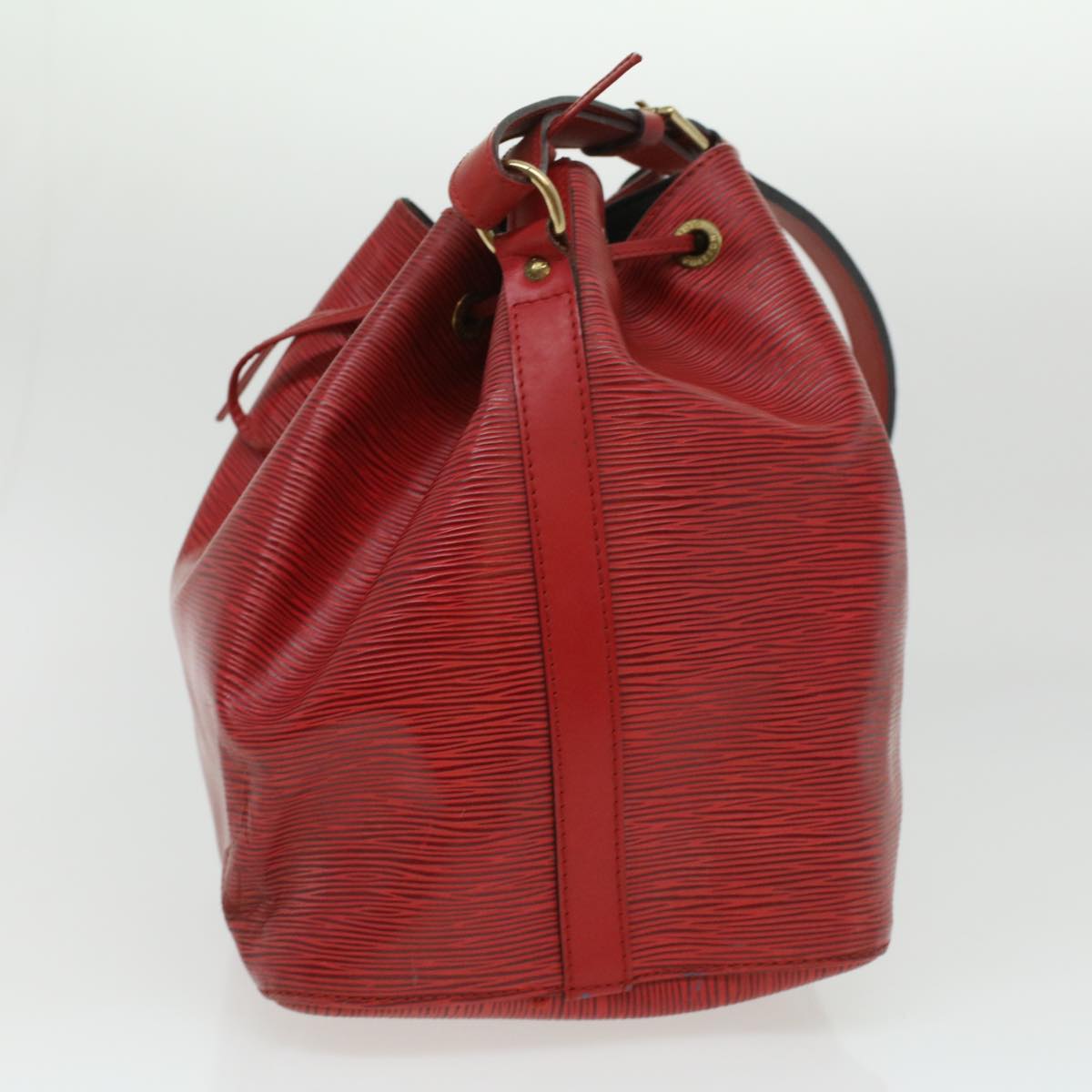 LOUIS VUITTON Epi Petit Noe Shoulder Bag Red M44107 LV Auth 34381