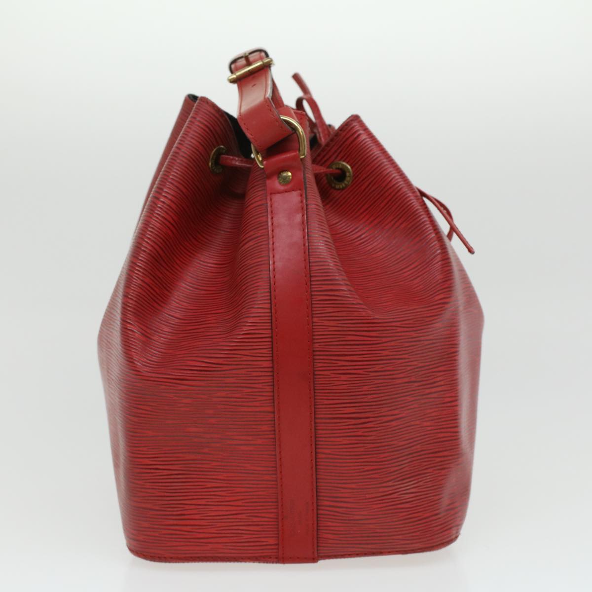 LOUIS VUITTON Epi Petit Noe Shoulder Bag Red M44107 LV Auth 34381