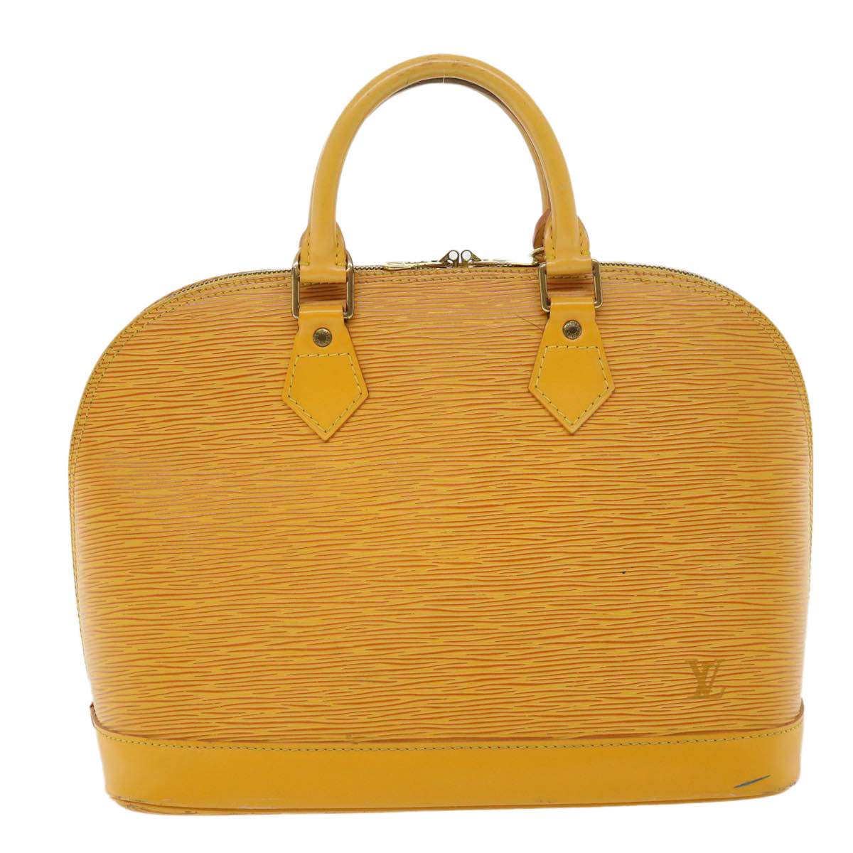 LOUIS VUITTON Epi Alma Hand Bag Yellow M52149 LV Auth 34400