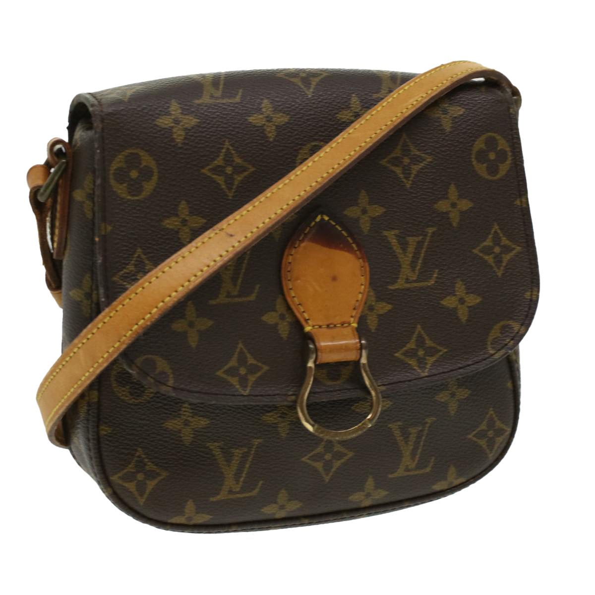 LOUIS VUITTON Monogram Saint Cloud MM Shoulder Bag M51243 LV Auth 34410