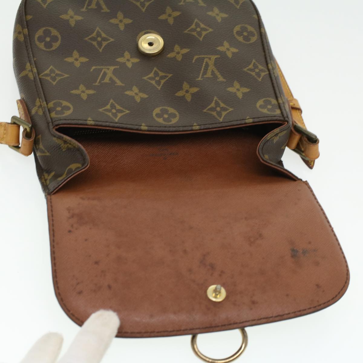 LOUIS VUITTON Monogram Saint Cloud MM Shoulder Bag M51243 LV Auth 34410